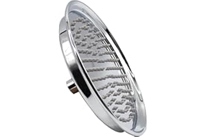 GETSHOWERSET Rainfall Shower Head, 228mm Traditional Fixed Large Shower Head, Round Rain Shower Head, Stainless Steel Replacement Shower Head, Chrome