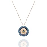 NEREZE 925 Ayar Nazar Kolye Kadın G&uuml;m&uuml;ş Kolye