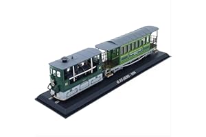 TECKEEN Véhicules vintage modèle 1894 Swiss G3-3 Rail Tram Locomotive à vapeur vintage, modèle camion en plastique 1/87 pour décoration