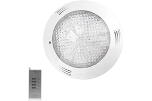 EECOO Luz Sumergible RGB 35W, Luz de Piscina con 360LED, Impermeable IP68, AC 12V, Control Remoto, Iluminación de Estanques, Lámpara Faro LED, Luz Subacuática LED para Estanque Acuario