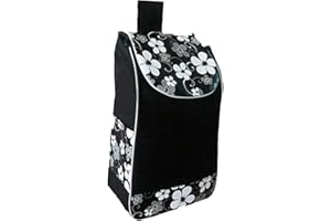 ＡＷＨＡＯ Bolsa de Compras de Tela Oxford, Bolsa de Repuesto para Compras, Carrito de Mano Plegable para Compras, Reutilizable, Resistente para Carrito de, Negro