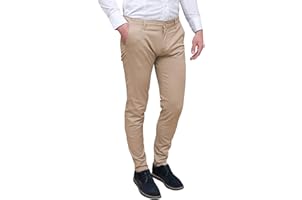 Evoga Pantalones De Hombre Slim Fit De Invierno De Alta Costura