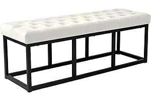 CLP Panca Polson Velluto Nero, Colore:Crema, Dimensione:120 cm