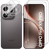 Lutree Tempered Glass for Oppo Find X9 Pro, 2+2 Pieces Screen Protector + Camera Lens Protector, 9H Hardness HD Anti-scratch