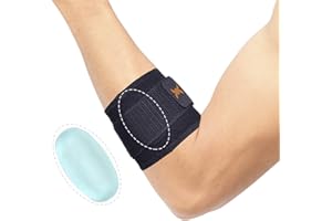 Thx4COPPER Coudière Epicondylite Support de Compression avec Silicone, Coudière Strap Tennis,Golf Elbow, Bandage de Coude Réglable pour Tendinite, Bandage d'avant Bras-S