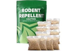ADMUIPL Mouse Repellent Pouches, Peppermint Rat Repellent, Mice Repellent Indoor, Rodent Repellant for Home, Rat Deterrent Outdoor Garden, Mouse Deterrents, Better Than Ultrasonic-10P