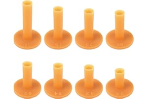Haisheng tee Golf Tees de Golf Practicas Tees de Golf Goma Tees de Golf Largos Duaderos Profesionales para Estable de Golf con Diferentes Tamaños