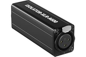 DriverGenius Isolateur de Bruit de Boucle de Masse XLR - Monocanal Éliminateur de Bourdonnement XLR, Métal