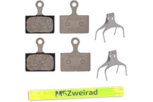 MSZweirad K05S-RX - Pastiglie Freno a Disco, in Resina, successore di K03S, con Nastro Riflettente MSZweirad