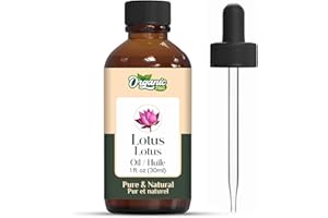Organic Zing Lotus (Nelumbo nucifera) Oil | Pure & Natural Essential Oil for Skincare, Hair Care, Aroma & Diffusers.- 30ml/1.01fl oz