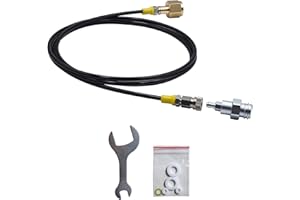 DRYHTEN Soda Water Maker TR21-4 Adaptateur pour réservoir de CO2 externe avec kit de tuyau de 1 m/2,5 m et connecteur rapide mâle de 8 mm (longueur du tube 2,5 m)