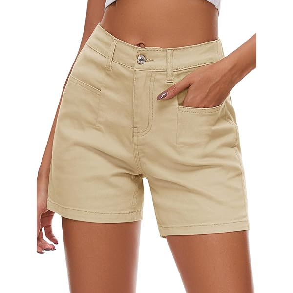 SOLY HUX Damen Shorts Mit Hoher Taille - Elegante Freizeitshorts Mit Weiten Beinen Für Büro & Alltag