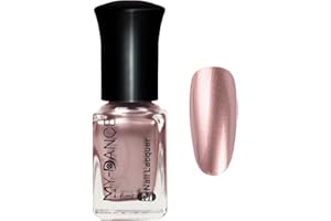 SONGQEE Metallischer Nagellack - 6ML Spiegelnagellack Effekt - Metal Chrome Nagellack, Quick Dry High Gloss Nail Polish - Kein UV Nötig (014 Champagne Rosa)