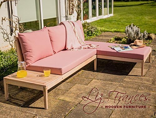 Liz Frances Wareham Wooden Garden Sofa Corner Platform Set - By