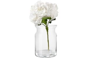 TREND FOR HOME Vaso Vetro Cilindrico A: 25 cm Vaso Cilindro Vetro Trasparente Vaso Grande per Rose Erba di Pampa Vaso Largo Vaso Fiori Decorazioni Matrimonio | Ø 18 cm | 5500 ml | Sunflower
