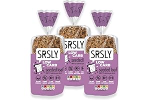 SRSLY Low Carb Sliced Seeded Keto Bread x3 | 1.1g Carbs, 4.5g Protein & 57 Kcals | Freshly Baked Light & Fluffy | Sugarwise Certified | High Protein | Lower Calorie |High Fibre | Seriously Low Carb