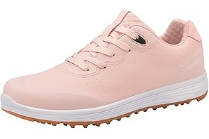 SDEQA Chaussures De Golf Femmes Traineurs Imperméables Extérieurs sans Pointes Grande Taille Anti-Skid Respirante
