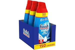 Finish Power Gel Tout En 1 - Détergent Lave-Vaisselle 3L (3x1L)