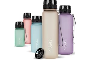 720°DGREE Butelka do picia 650ml "uberBottle" softTouch +Sitko - Bez BPA - Szczelna butelka na wodę dla dzieci, szkoły, sportu, uniwersytetu, na zewnątrz - Butelka sportowa z Tritan - Lekka, odporna