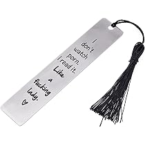 Ouligay Funny Bookmarks for Book Lovers Metal Bookmark Gift for ...