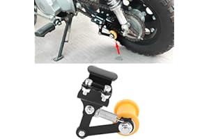 Kuuleyn Ajusteur de chaîne de Moto, 3.7-4.3cm/1.46 "- 1.69" Tendeur de chaîne de réglage Boulon sur Rouleau Accessoires modifiés pour Moto Outil Universel(Régulateur de chaîne/Noir)