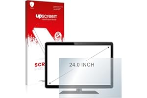 upscreen 24" Schutzfolie für 24,0 Zoll Industrie-Monitore (61 cm) [519 x 325 mm, 16:10] – Kristallklar, Kratzschutz, Anti-Fingerprint
