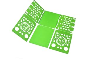 BoxLegend Verstelltbar Pollover Hosen Hemden Wäsche Kinder- und Erwachsen-Faltbrett Falthilfe für Wäsche Kleidung T Shirt Falten Zusammenlegen Wäschefalter Wäschefaltbrett Hemdenfalter Grün