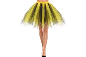 Bbonlinedress Tutu Tüllrock Petticoat Unterrock Rock 50er Vintage Ballet Blase Tanzrock Tanzkleid Ballkleid Kurz Retro