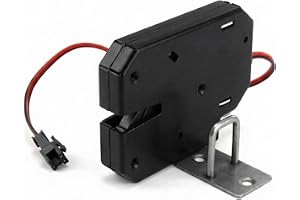 QWORK DC 12 V ellås, elektroniskt skåplås för skåp, förvaringslåda, dörr, åtkomstkontrollsystem (utan detektionsbrytare)