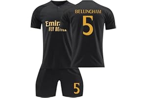 PANGKII R.Madrid No.5 Bellingham Football Kits No.7 Vinicius Jr Football Kit,23/24 R.Madrid Soccer Jerseys Activewear Football Training Shirts Shorts for Boys and Adults
