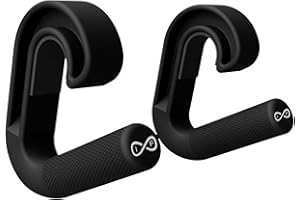 Infinite Fitness Nonslip Hook Handle Grip Cable Machine Attachment for Pull-up Bars, Barbells and Resistance Bands