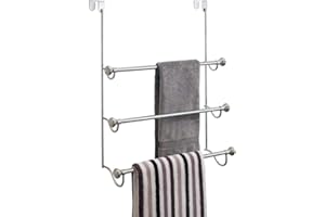 iDesign 79150EU York Handtuchhalter zum Hängen über die Duschwand, zweifarbig