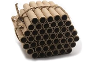 Super Idee 200er Set Pappröhrchen füllung 60mm Länge für Insektenhotel Insektenhaus Wildbienen Nisthilfe Wildbienenhotel Wildbienenhaus Bienenhotel Hummelhotel Hummelhaus Füllmaterial Bienenkasten