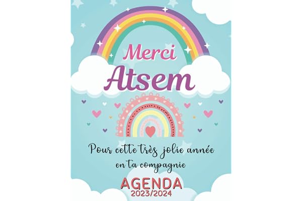 Cadeau Atsem Maternelle: Planificateur Organisateur Mensuel et Hebdomadaire | Original, Pratique, Utile.