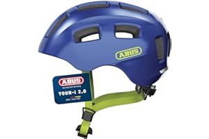 ‎ABUS ABUS Fahrradhelm Youn-I 2.0 - mit Licht für Kinder, Jugendliche und junge Erwachsene - für Mädels und Jungs