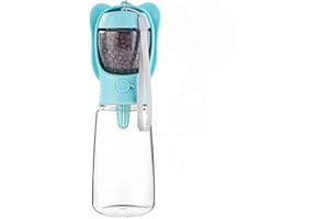 ANLITENT Alitent Portable Dog Water Bottle with Food Container, Travel Drinking Bowl For Small Dogs, Outdoor Stuff Accessories Items for Chihuahua All Breeds Cat Walking Pet Bowls with Big Capacity