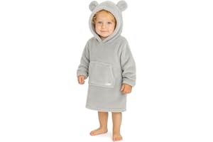 HOOLAROO Oversized Hoodie For Kids Snuggle Blanket Wearable Hoodie Oversize Warm Toddler Hoody Teddy Koala Bear Girl Boy Age 1-6
