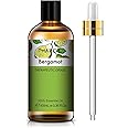 PHATOIL Bergamot Essential Oils for Aromatherapy, Essential Oils for Diffusers for Home, Premium Quality Bergamot Essential Oil, Perfect for Diffuser, Relaxation, Yoga, Skin Care - 100ml
