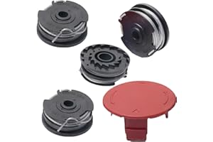 DCSZGZW Bobina de Hilo Cortabordes,4 Bobinas + 1 Tapas,Compatible con Bosch Trimmer ART 24, 27, 30 and ART 30-36 LI, Interchangeable with F016800351