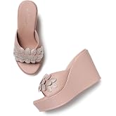 Marc Loire Women's Embellished Slip-On Platform Heel Sandal for All Occasion
