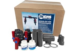 well2wellness® Midas Pool Bypass Set für Wärmepumpen, Poolheizungen und Solarheizungen