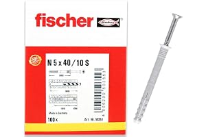 fischer nagelplugg N 5x40/15 S (100) – 100 stycken – artikelnr. 50351
