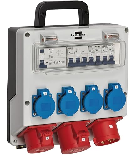 Prolunga CEE 5 Poli H07RN-F 5G4, 400V/32A, 22kW, IP44, Per Esterni E Cantieri - Made In Germany