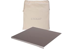 CECILUÌ Spianatoia per Impastare Acciaio Inox 2.0 Sacca di Cotone Tagliere da Cucina Professionale in Varie Dimensioni Made in Italy Pizza Piano Lavoro Accessori Pasticceria (50x50)