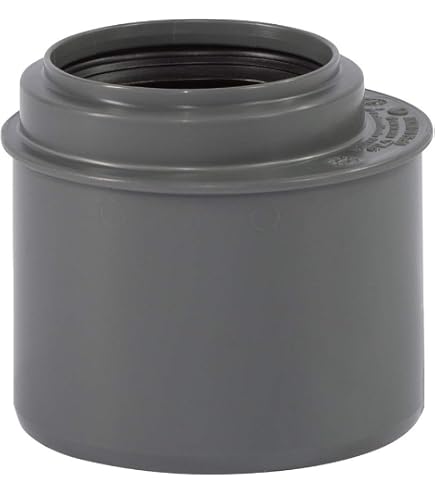 Ostendorf HTsafe Anschlusstück, DN 50/40 Mm – PP Verbinder Für Metall-HT-Rohr, Grau, Mit Dichtung