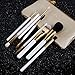 DUcare 8Pcs Travel Makeup Brushes Goat Synthetic Hair Cosmetic Set with Case