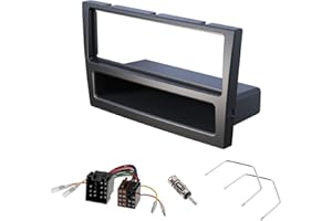 Audioproject A189 - Kit autoradio Cache-Radio Compatible Opel Corsa C Combo Omega Astra Vectra Meriva Agila Adaptateur Radio Adaptateur d'antenne Déverrouillage Noir