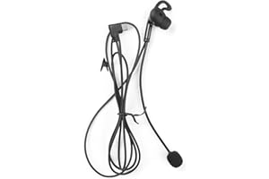 EJEAS Cuffie Mono Orecchio con Microfono con Gancio per l'orecchio per Comunicazione Interfono con Arbitro per V6 / V4 / FBIM