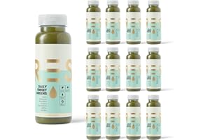 PRSS 100% COLD PRESSED PRESS Healthfoods, 12 x 250ml Daily Sweet Greens, Cold Pressed Juice, Green Juice containing Kale, Spinach, Celery, Romaine, Cucumber, Apple and Lemon, Healthy Juice Drink or Snack