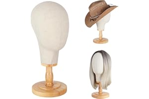 DaizySight Standfester Perückenkopf, 21"/54cm Mannequin Köpfe Perückenständer für Presentation von Mützen und Hüten, Perrückenträger Puppenkopf Dekokopf, Perückenständer